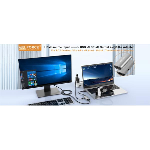 HDMI To USB C 4K 60hz Active Adapter For Xreal And Nreal Air Glass