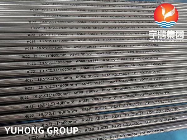 ASME SB622 Hastelloy C22, UNS N06022, 2.4602 Nickel Alloy Seamless Tube For