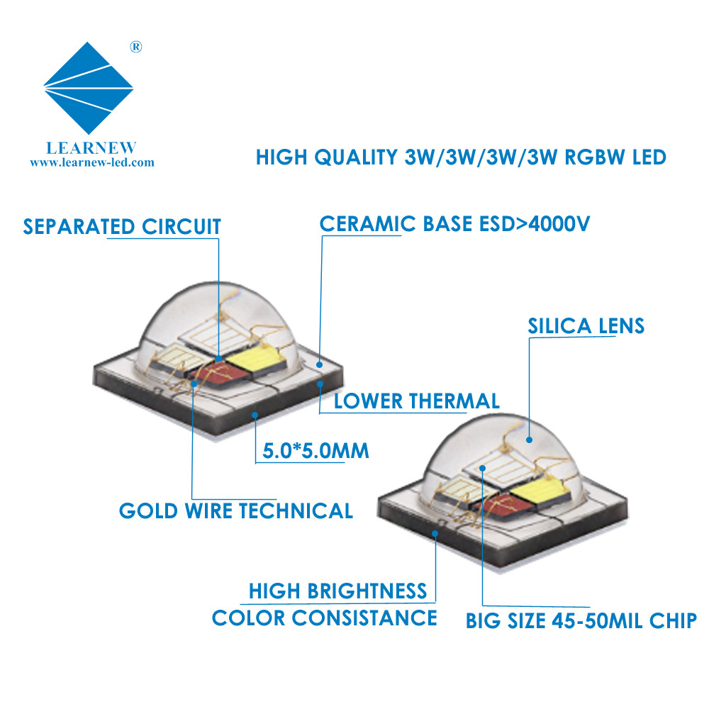 High Power SMD 5050 RGBW LED Chip Red Green Blue White Light For Led Stage Lights