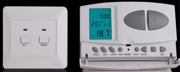 Wireless Heating Thermostat / Digital Wireless Room Thermostat For Heat Pump