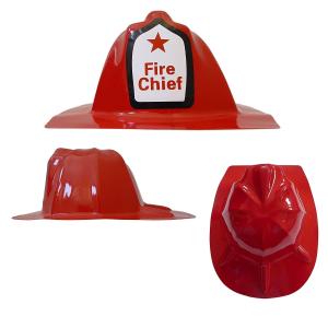 Wholesale Red Plastic Fire Chief Hat from china suppliers