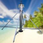 Lightweight 6M 18M Movable Antenna Mast Tower