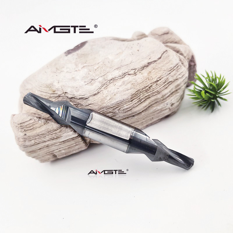 Aerospace Grade Center Drill Bit AlTiN Carbide Center Drill 60 Degree For Titanium Inconel Machining