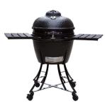 56cm SGS Black 22 Inch Kamado Grill Glazed Treatment Surface