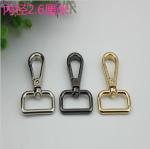 Durable strong zinc alloy metal eye bolt nickel snap hook 26 mm for sales