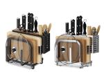 SGS Multifunctional Kitchen Cutting Board Organizer / Chopping Board Storage