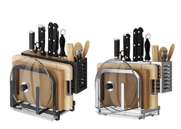 SGS Multifunctional Kitchen Cutting Board Organizer / Chopping Board Storage