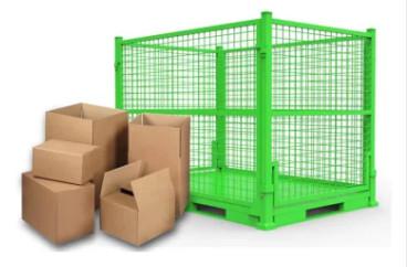 Foldable Steel Stillage Pallet Cage Custom Color Powder Coated Galvanized 1200mm