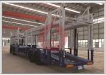 Goose Neck Car Carrier Truck , ABS Automobile Transport Trailers 14200KG Payload