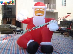 Wholesale Pvc Inflatable Christmas Decorations 3 Meter , Inflatable Santa Claus from china suppliers