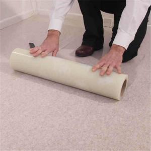 Wholesale Anti Paint Spills 24 Inch 3,4mil Self Adhesive Carpet Protector Film For Hotel Renovation from china suppliers