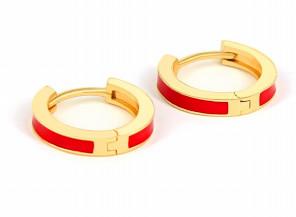 China Custom fashion 18k gold 925 sterling silver minimal huggie hoop gold plated studs fine trendy jewelry clip on earrings on sale