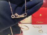Car Tie 18k Gold PanthèRe De Car Tier Necklace Rose Gold Tsavorite Garnets VVS