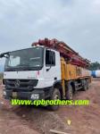 Used Concrete Pump Truck 2013 Putzmeister Concrete Boom Pump 56m for Building