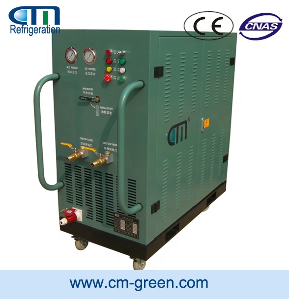 CFC HFC Collector Freon A/C Air Condition Refrigerant Recovery Recharge Machine R22 R134a Refrigerant Recovery Unit 5HP Recovery Pump
