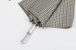 Tartan Promotional Golf Umbrellas With Logo Printing Acrylic Handle Manual Open