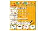 Interactive Dry Erase Magnetic Whiteboard Star Reward Chart for Kids Includes