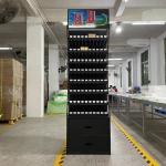 Satom Cutom Metal Iron Cigarette Display Stand Rack With Top Light Box And Door