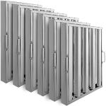 Stainless Steel Hood Filter With 4 Grooves Range Hood Filter For Commercial