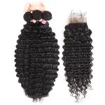No Tangle 100% Virgin Human Hair Extensions And 4 X 4 Closures