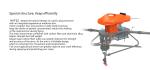 4 Axis 4 Rotors 4L Gasoline Tank Hybrid Drone UAV Agricultural Spraying Pest