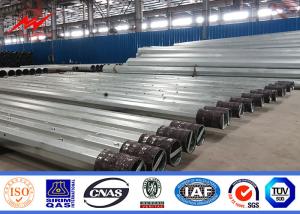 Wholesale 75FT 80FT NGCP Type E Galvanized Metal Pole , Transmission Line Poles Long Life from china suppliers