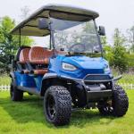 Blue 6 Seater Golf Cart wheelbase 2420mm charging time 6-8 hours Ground