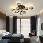 Nordic designer glass ball Chandelier for villa living room kitchen indoor