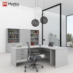 Administrative Office Furniture support customization Curved L-shaped Modern