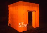8'x8' portable cube tube Led inflatable photo booth for wedding events or