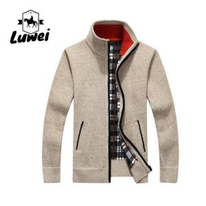 China Full Zip Male Cardigan Clothing Zip Up Thicken Utility Knit Large Size Men Men's Sweaters Jackets with Pocket on sale