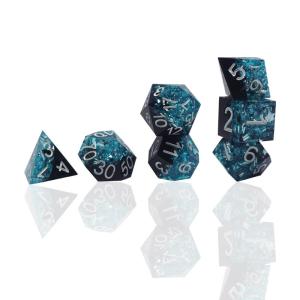 Wholesale Blue Black Resin Material Dice Set Dragon And Dungeon Polyhedral from china suppliers