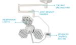 ENT surgery 118mm Shadowless LED Light Hospital Equipment 10-100% Brightness