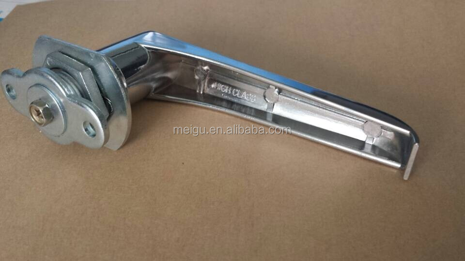 Silver Garage Door Handle Lock Chrome Plated Keyless Cabinet Lock