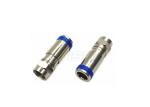 Twist On CCTV Male Coaxial Cable Compression F Connector For TV Transmission