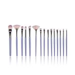 Aluminum Ferrule 15 Pc Makeup Brush Set Private Label Makeup Brushes For