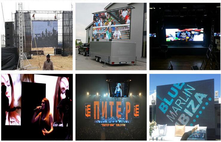 Commercial Advertising LED Video Wall IP67 Hire Ultrathin Energy Saving