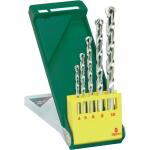 Round Flute 5pcs Masonry Drill Bit Set Straight Shank Chrome Coated Surface