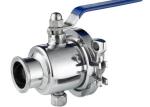 Low Torque Manual Sanitary Ball Valves External Surface Sand Blasting Finishing