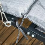 Custom Logo Single Hanging Swing Chair for Outdoor Leisure in Beach Patio and