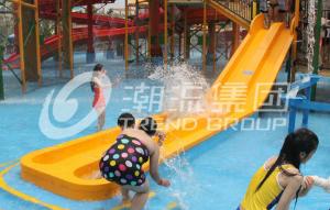 China Customized 3 Riders Kids' Water Slides Aqua Park Equipment , Pink / Orange / Blue on sale