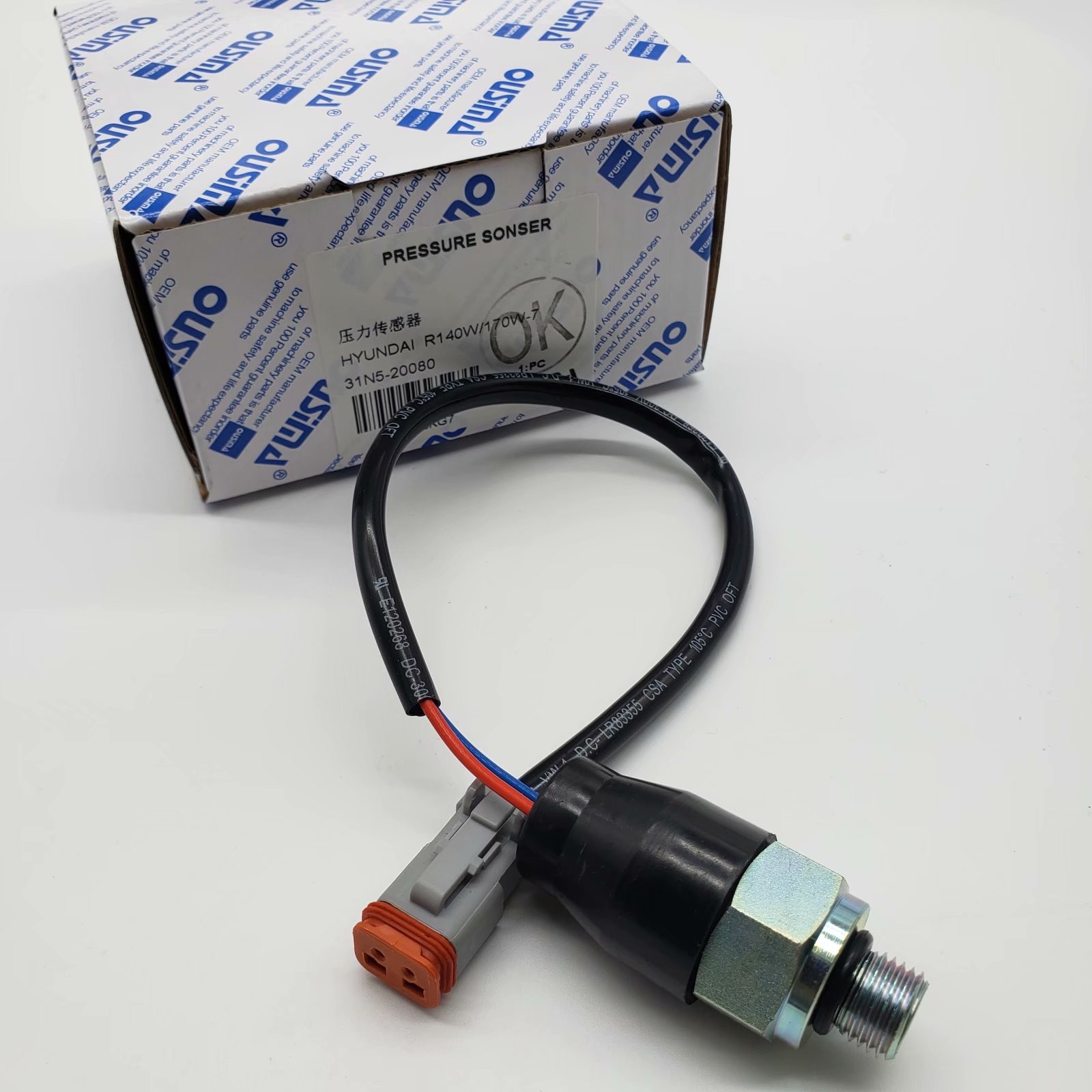 OUSIMA Pressure Sensor 31N5-20080 31N520080 Pressure Switch Pilot For HYUNDAI R140W 170W-7