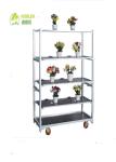 Hand Flower Danish Container Cart Hot Galvanizing RUBBER Wheel