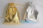 Various Size Brown Pu Leather Drawstring Cosmetic Pouch Promotional Make Up