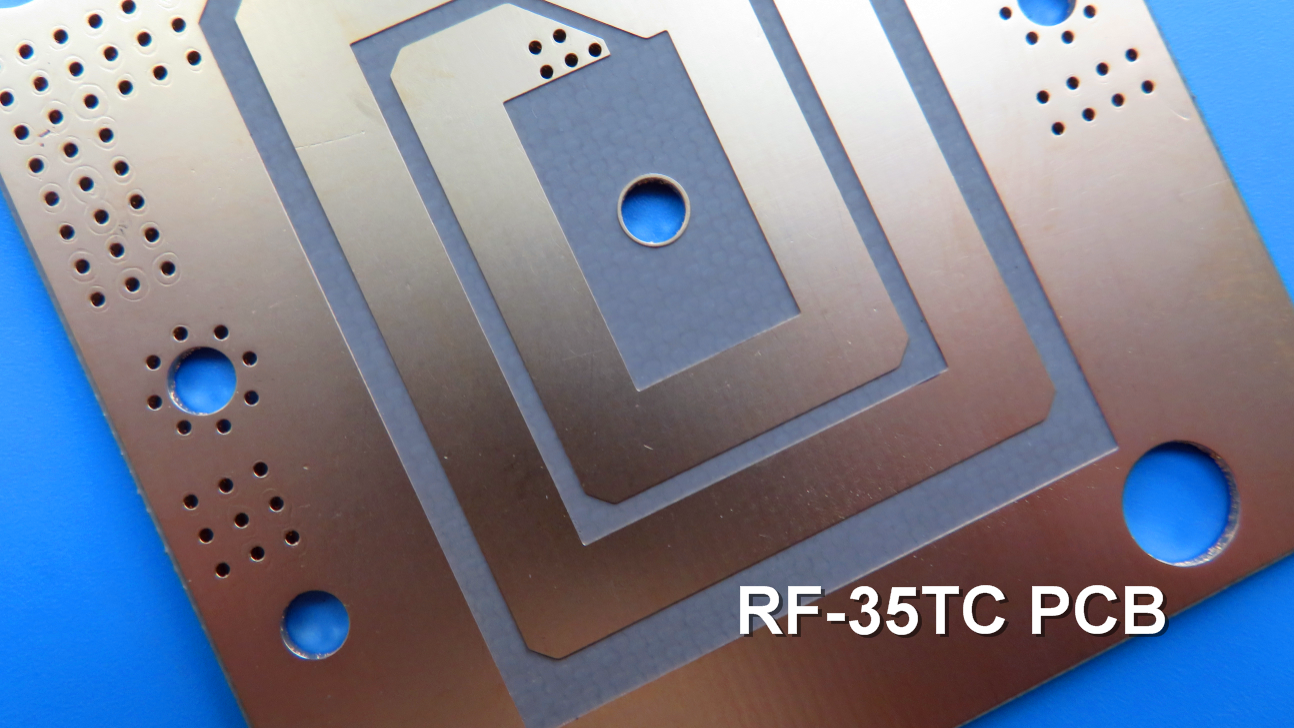 China RF-35TC PCB built on 5mil, 10mil, 20mil, 30mil, 60mil with ENEPIG, Pure gold, OSP is suited for high power applications on sale