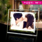 Promotional Rectangle Glass Table Top Photo Frames With 12 Colors Available