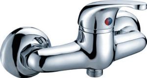 Wholesale Contemporary Brass 2 Hole Bathroom Faucet / Chrome Wall Mounted Automatic Shower Mixer from china suppliers
