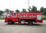 JMC Water Tank Fire Fighting Vehicle , 4x2 Red Color Fire Fighting Truck