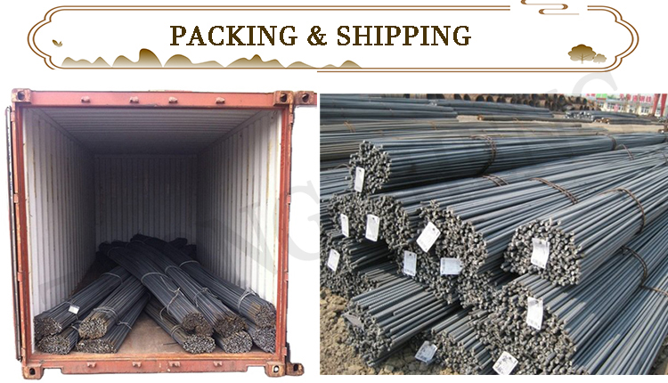 Black Surface A400 Reinforcement Steel Rebar per Ton for 6m Length