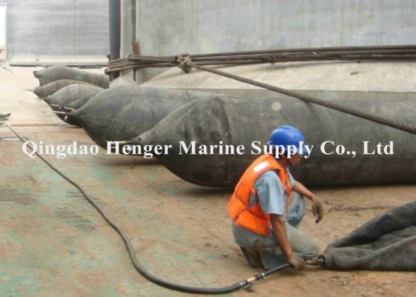 Inflatable 250T/M Air Lift 0.08mpa Marine Rubber Airbag